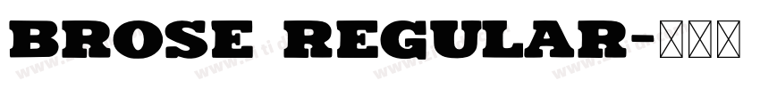 Brose Regular字体转换